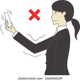 This illustration shows the camera position during a web interview.