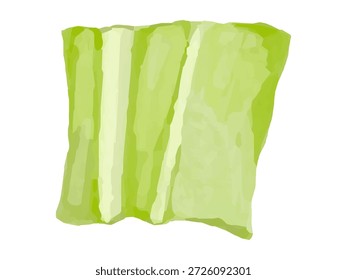 This is an illustration of shredded cabbage. It is used in stir-fries and other dishes. It can be used for cooking-related designs, illustrations, and diagrams.