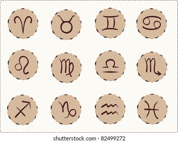 This is illustration of the signs of the Zodiac