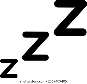 This is an illustration of a sleep icon (zzz mark).