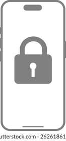 Esta es una ilustración de un icono de seguridad de smartphone.