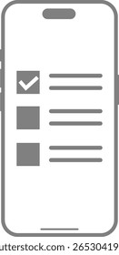 Esta é uma ilustração de uma pesquisa na web de um smartphone.