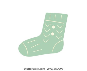 This is an illustration of socks knitted with wool.