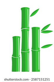 This is an illustration of some bamboo branches
