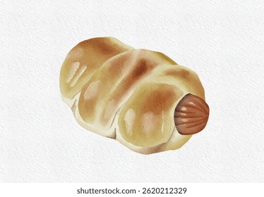 this is the illustration of The Sosis Bread