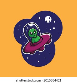 This illustration is space-themed. This illustration can be used for the needs of stickers, icons, mascots and also t-shirt screen printing.