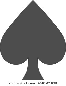 This is an illustration of a spade symbol (playing card icon).