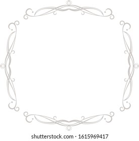 This is a illustration of Square antique pattern frame 