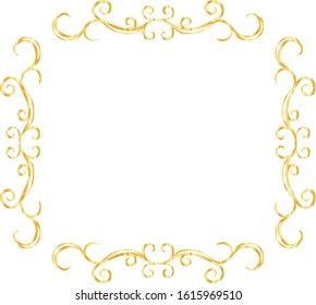 This is a illustration of Square antique pattern frame 