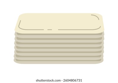 This is an illustration of stacked trays.