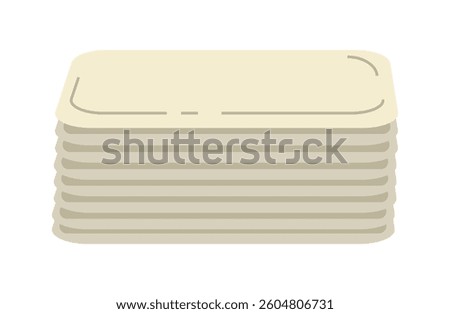 This is an illustration of stacked trays.