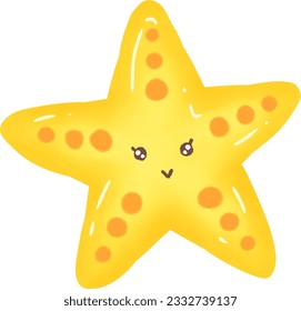 Esta es una ilustración de la estrella de mar