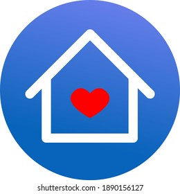 This is an illustration of the Stay Home Recommended icon.