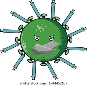 this illustration  of stop covid-19