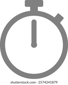 This is an illustration of a stopwatch icon (timer mark).