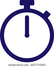 This is an illustration of a stopwatch icon (timer mark).