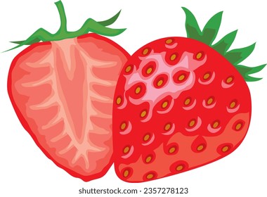 This is an illustration of strawberries.