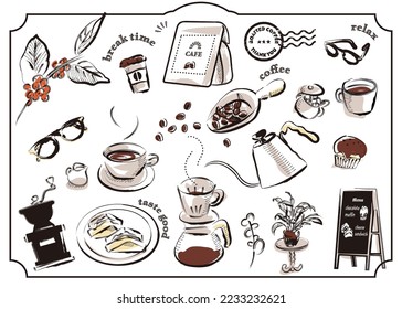 This is a illustration in the style of a quick sketch or ink drawing. 