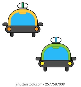 This is an illustration of a taxi.