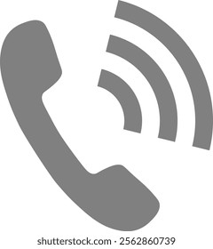 This is an illustration of a telephone mark (receiver icon).