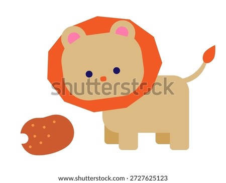 This is an illustration that represents appetite, desire, and attention, using a lion character gazing at meat.