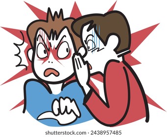 This is an illustration that secretly gives information through telling.