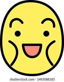 This is a illustration of Thin man emoticon icon set
