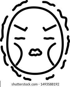 This is a illustration of Thin man emoticon icon set