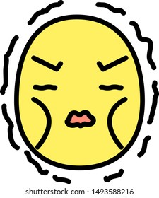 This is a illustration of Thin man emoticon icon set