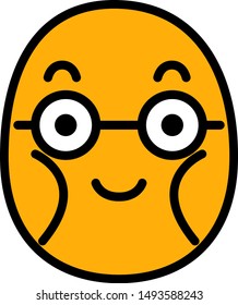 This is a illustration of Thin man emoticon icon set