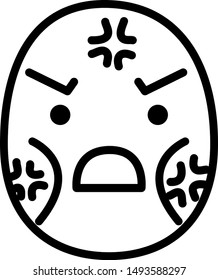 This is a illustration of Thin man emoticon icon set