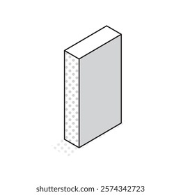 This is an illustration of the three-dimensional and simple alphabet I.