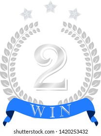 This is an illustration of a three-star laurel to honor set.