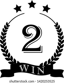 This is an illustration of a three-star laurel to honor set.