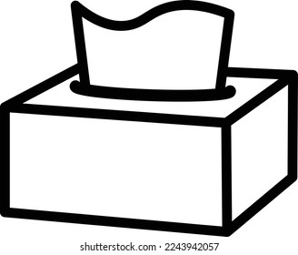 This is an illustration of a tissue paper icon.