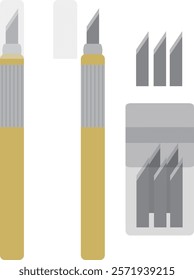 This is an illustration of a tone cutter, a cartoon drawing material.