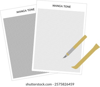 This is an illustration of a tone, a tone cutter and a tone spatula.