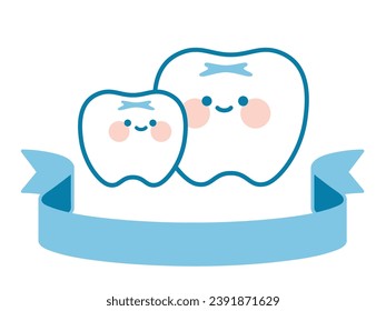 Esta es una ilustración de un carácter dental. Se puede usar para diseños dentales y infantiles.