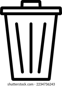 Esta es una ilustración del icono de la papelera.