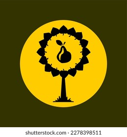This illustration of a tree is a colorful and detailed depiction of a lush forest tree. Perfect for use in educational materials, nature guides, and marketing materials for eco-friendly products.