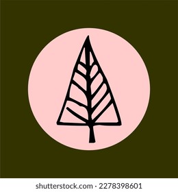 This illustration of a tree is a colorful and detailed depiction of a lush forest tree. Perfect for use in educational materials, nature guides, and marketing materials for eco-friendly products.