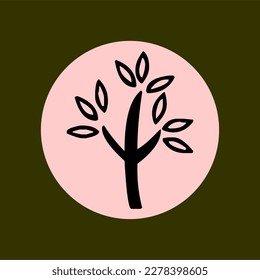 This illustration of a tree is a colorful and detailed depiction of a lush forest tree. Perfect for use in educational materials, nature guides, and marketing materials for eco-friendly products.