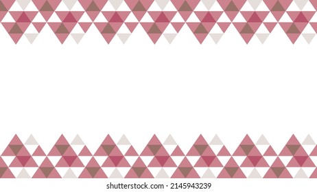 This is an illustration of a triangle-patterned frame with an image reminiscent of the harvest season.