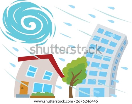 This is an illustration of a typhoon.