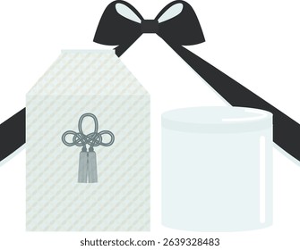 This is an illustration of an urn and a bone box.