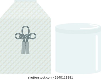 This is an illustration of an urn and a bone box.