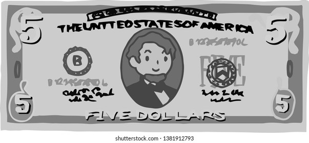 This is an illustration of a US banknote.