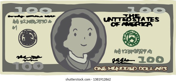 This is an illustration of a US banknote.