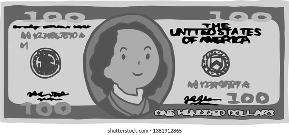 This is an illustration of a US banknote.