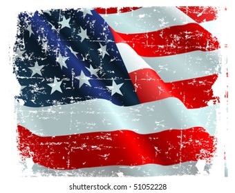 This illustration of USA flag can be used for your design.